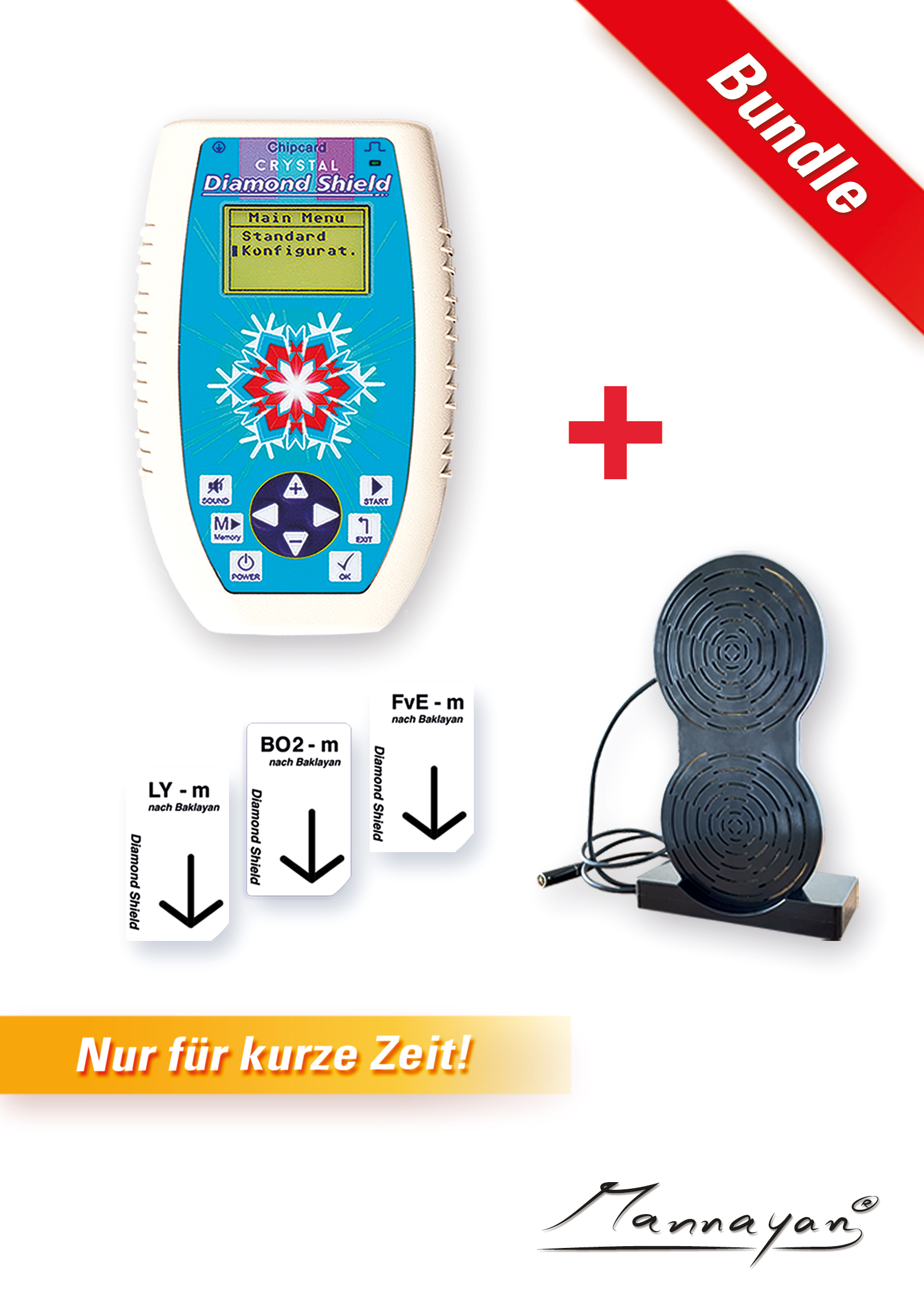 Diamond Shield Crystal Zapper con amplificatore frattale