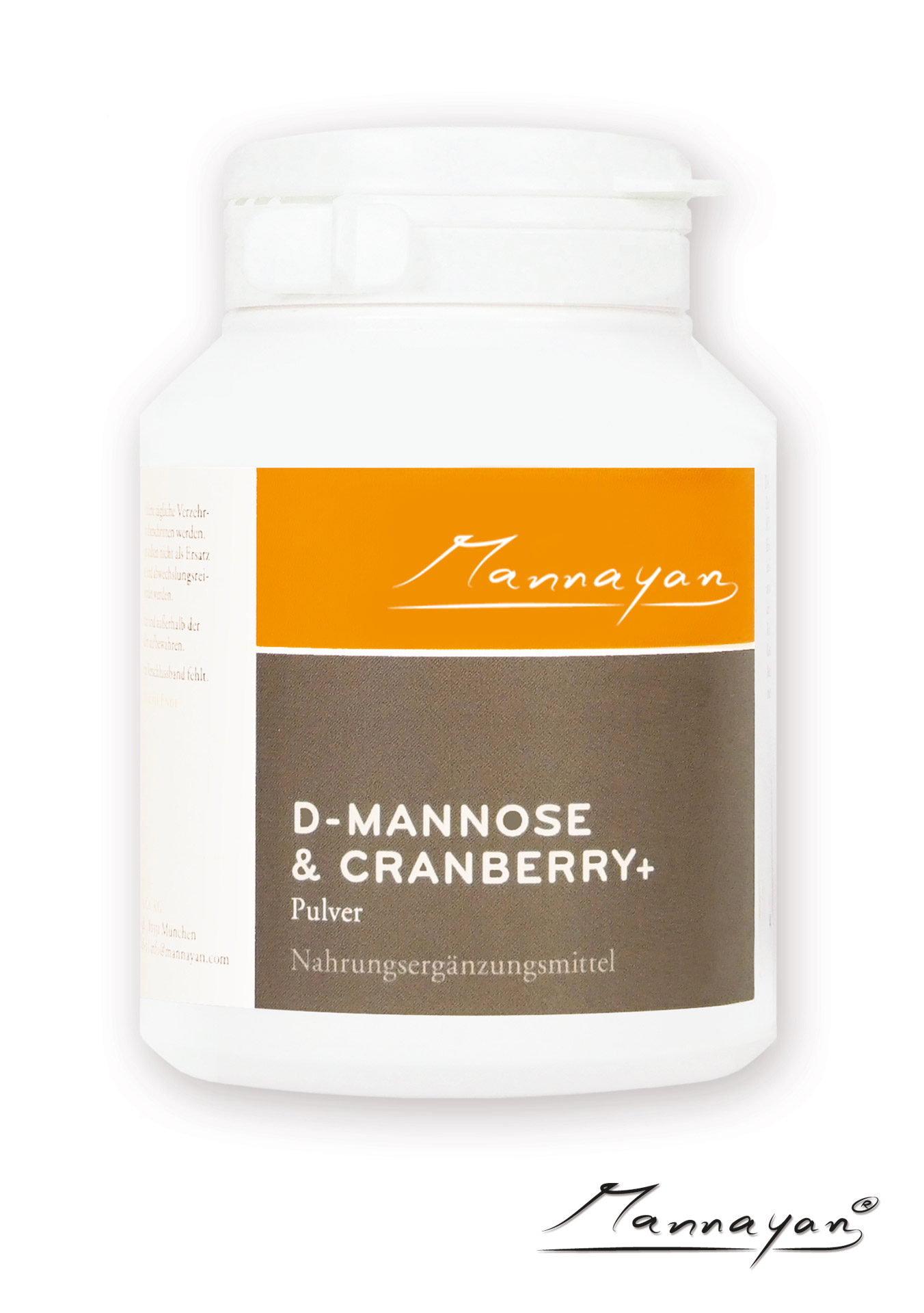 Mannayan D-MANNOSE & CRANBERRY + (Pulver) D-Mannose und Cranberry+ von Mannayan