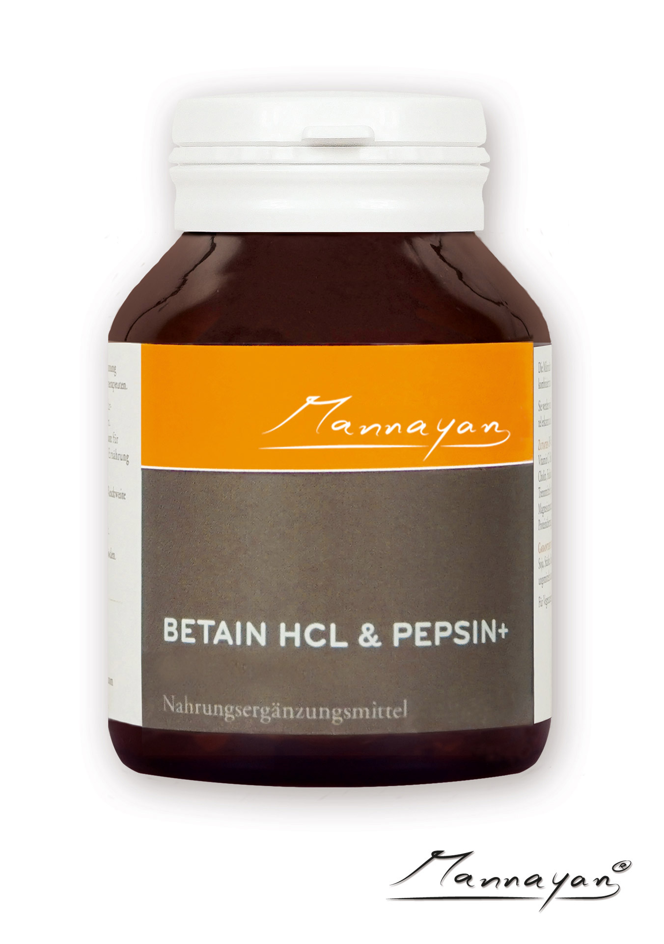 Mannayan BETAINA HCL & PEPSINA (60 capsule) Betain HCL und Pepsin+ von Mannayan